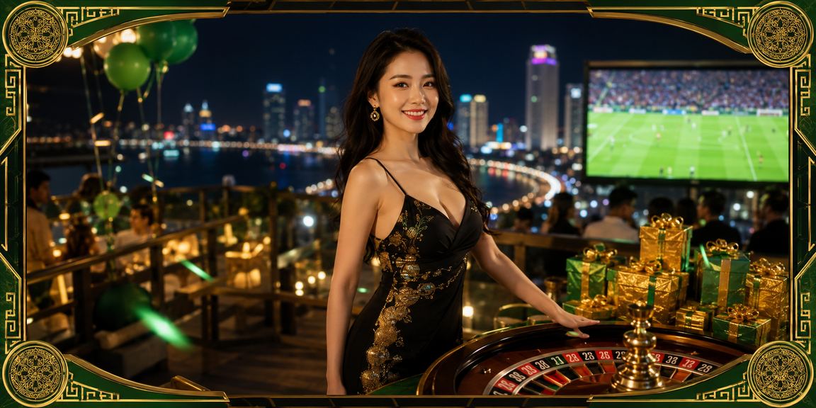 Người chơi trải nghiệm roulette bên bờ biển Nha Trang